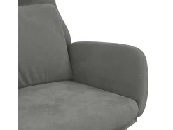 Poltrona|vidaxl Cadeira de descanso veludo -escuro Cinzento