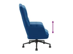 New Cadeira de descanso veludo PT797427 Azul
