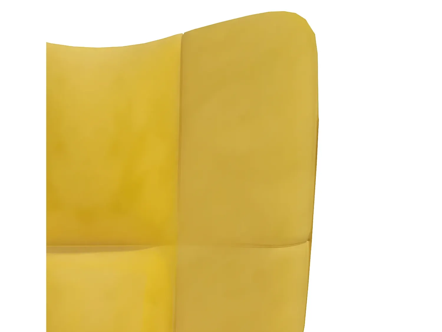 Cadeira de descanso veludo amarelo mostarda PT800890^ Poltrona