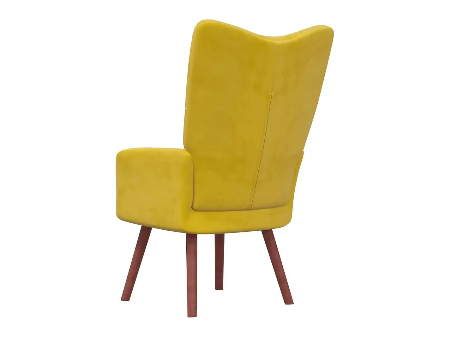 Cadeira de descanso veludo amarelo mostarda PT800890^ Poltrona