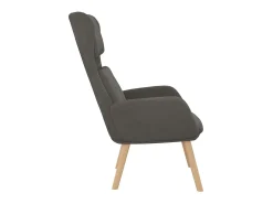 Clearance Cadeira de descanso veludo cinzento-escuro PT691357 Azul