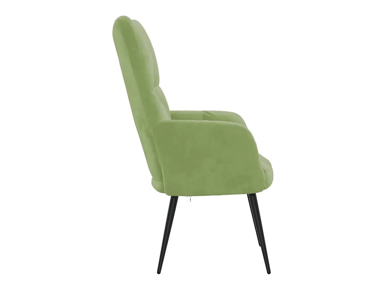 Poltrona|vidaxl Cadeira de descanso veludo -claro Verde