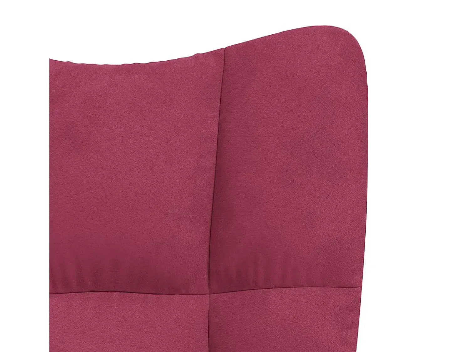 Outlet vidaxl Cadeira de descanso veludo tinto Vermelho