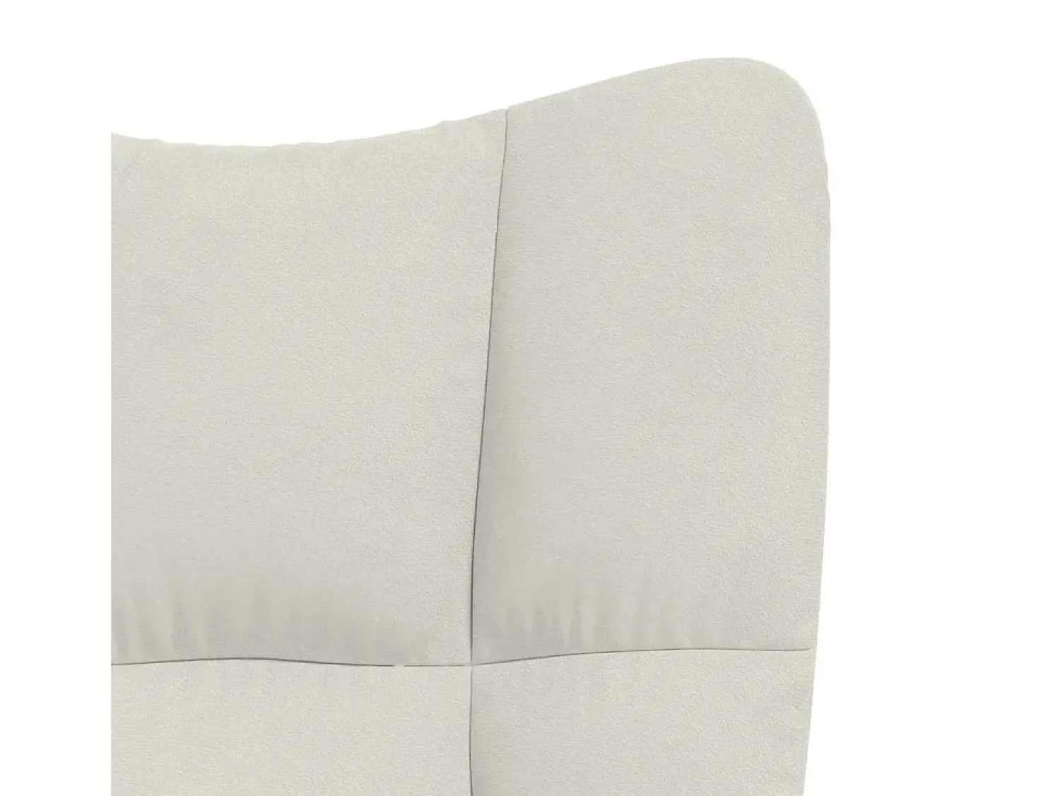 Poltrona*vidaxl Cadeira de descanso veludo branco nata Creme