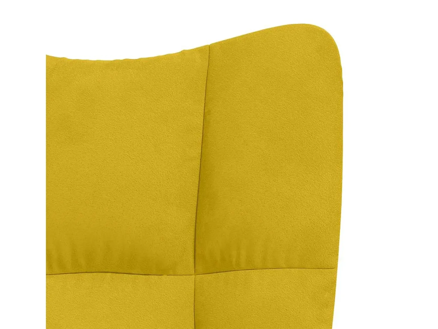 vidaxl Cadeira de descanso veludo mostarda Amarelo