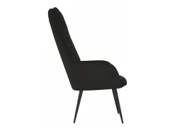 Clearance vidaxl Cadeira de descanso veludo Preto