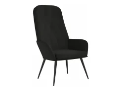 Clearance vidaxl Cadeira de descanso veludo Preto