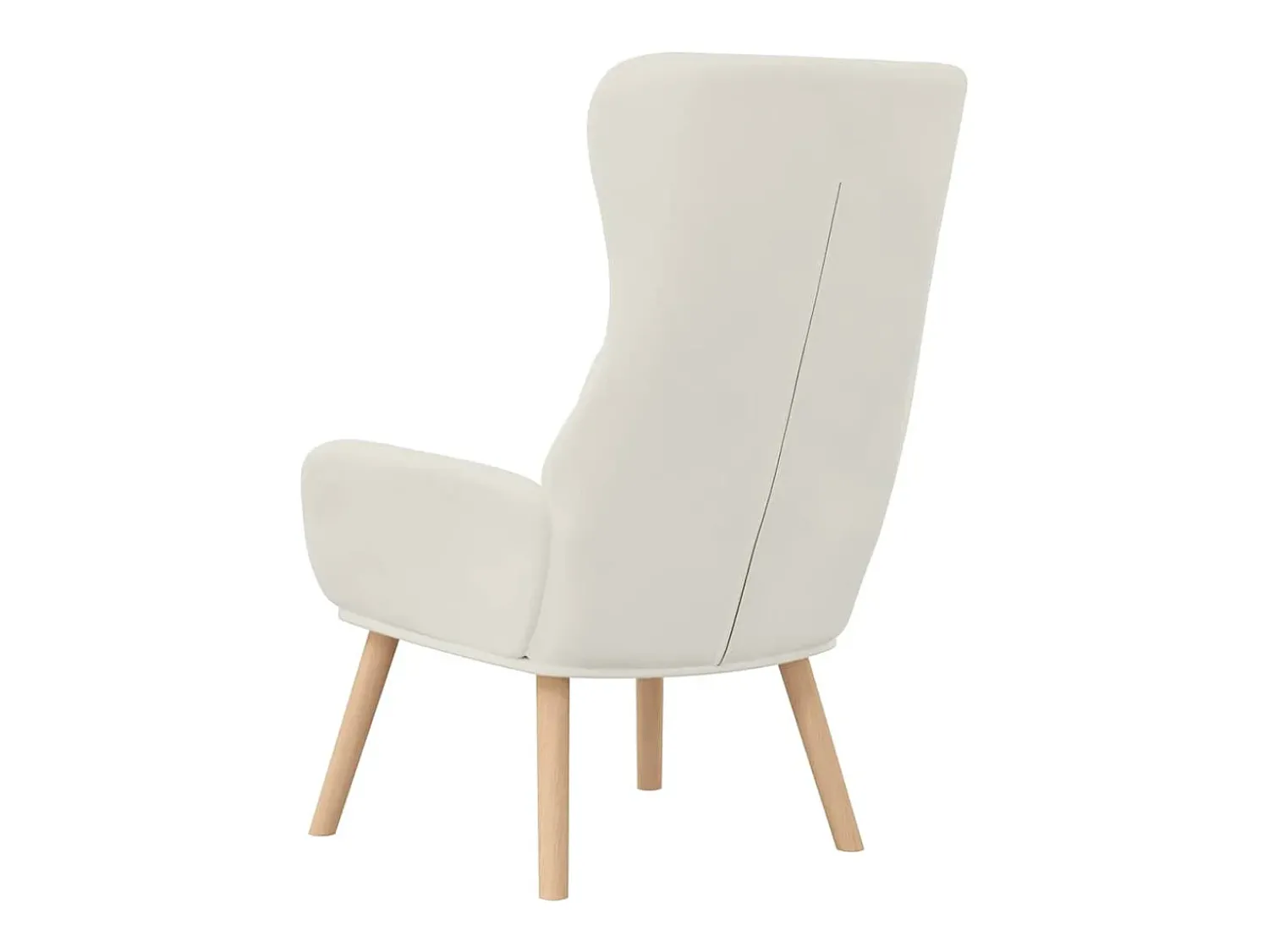Outlet vidaxl Cadeira de descanso veludo branco nata Creme