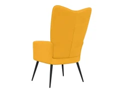 Clearance Cadeira de descanso veludo amarelo mostarda PT890508 Azul