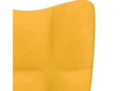 Clearance Cadeira de descanso veludo amarelo mostarda PT890508 Azul