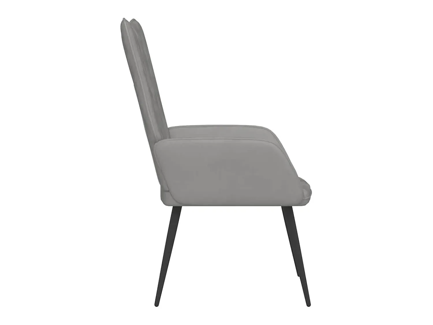 Poltrona|vidaxl Cadeira de descanso veludo -claro Cinzento
