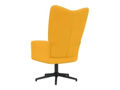 Cadeira de descanso veludo amarelo mostarda PT177304^ Poltrona