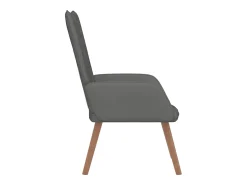 Discount vidaxl Cadeira de descanso veludo -escuro Cinzento