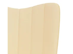 Poltrona| Cadeira de descanso veludo branco nata PT617468 Creme