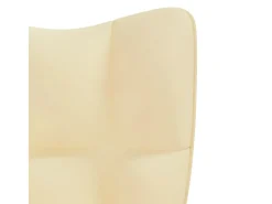 Cadeira de descanso veludo branco nata PT504912^ Poltrona