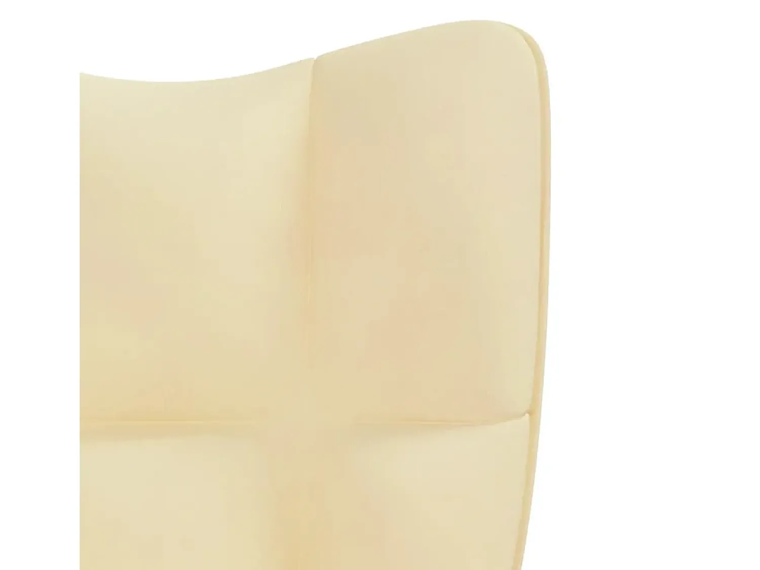 Cadeira de descanso veludo branco nata PT504912^ Poltrona