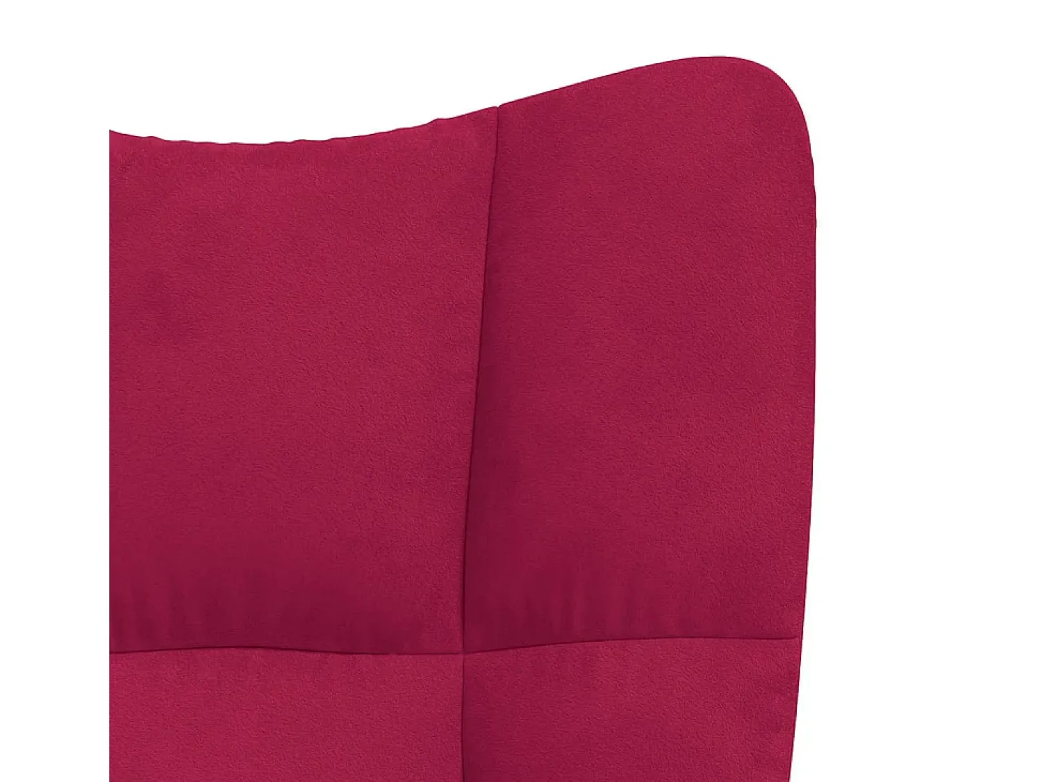 Poltrona|vidaxl Cadeira de descanso veludo tinto Vermelho