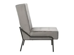 Poltrona* Cadeira de descanso 65x79x87 cm veludo -claro PT420633 Cinzento