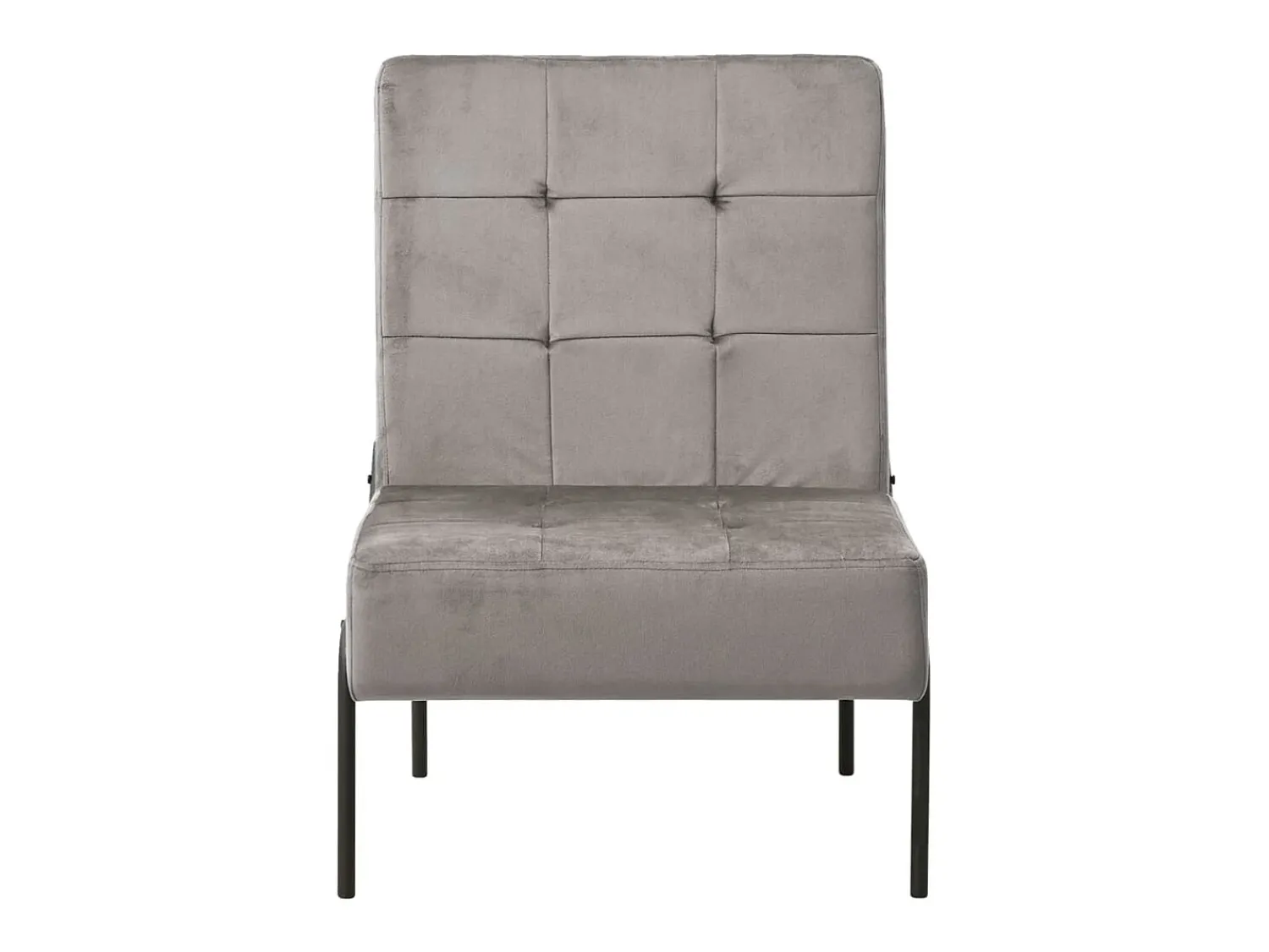 Poltrona* Cadeira de descanso 65x79x87 cm veludo -claro PT420633 Cinzento