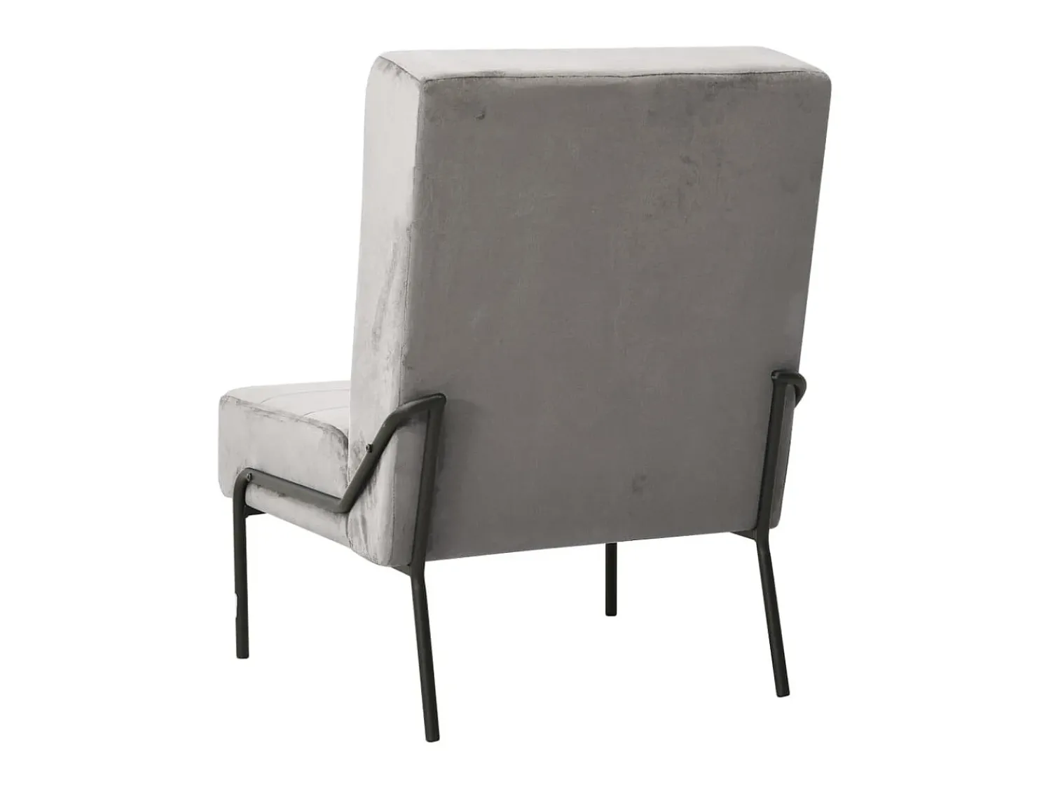 Poltrona* Cadeira de descanso 65x79x87 cm veludo -claro PT420633 Cinzento