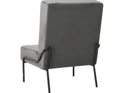 Poltrona| Cadeira de descanso 65x79x87 cm veludo -escuro PT729673 Cinzento