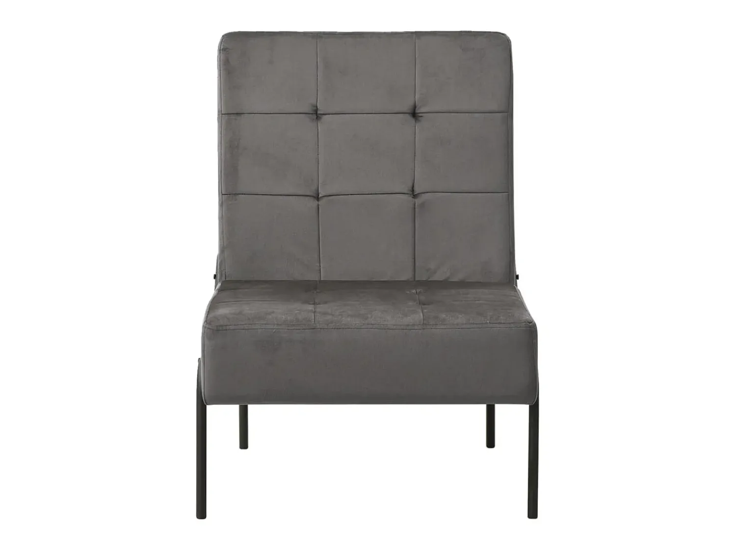 Poltrona| Cadeira de descanso 65x79x87 cm veludo -escuro PT729673 Cinzento