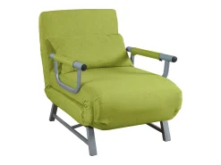 New VCM Cadeira de dormir | Tecido de poliéster | Dimensões aprox. aprox. A. 95 x L. 64 x P. 78 cm | Poltrona com função de dormir | Cadeira de dormir - Kolino (Verde) Multicor