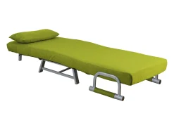 New VCM Cadeira de dormir | Tecido de poliéster | Dimensões aprox. aprox. A. 95 x L. 64 x P. 78 cm | Poltrona com função de dormir | Cadeira de dormir - Kolino (Verde) Multicor