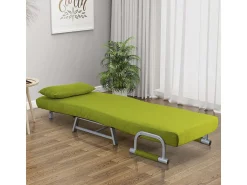 New VCM Cadeira de dormir | Tecido de poliéster | Dimensões aprox. aprox. A. 95 x L. 64 x P. 78 cm | Poltrona com função de dormir | Cadeira de dormir - Kolino (Verde) Multicor