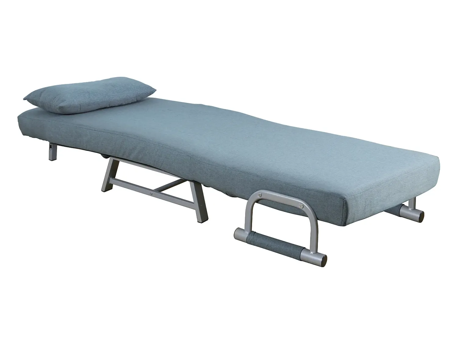 VCM Cadeira de dormir | Tecido de poliéster | Dimensões aprox. aprox. A. 95 x L. 64 x P. 78 cm | Poltrona com função de dormir | Cadeira de dormir - Kolino (Azul)^ Poltrona
