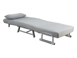 Poltrona*VCM Cadeira de dormir | Tecido de poliéster | Dimensões aprox. aprox. A. 95 x L. 64 x P. 78 cm | Poltrona com função de dormir | Cadeira de dormir - Kolino (Cinza) Multicor
