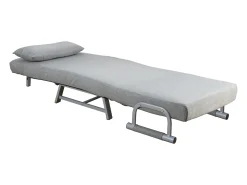 Poltrona*VCM Cadeira de dormir | Tecido de poliéster | Dimensões aprox. aprox. A. 95 x L. 64 x P. 78 cm | Poltrona com função de dormir | Cadeira de dormir - Kolino (Cinza) Multicor