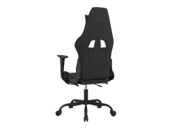 Sale vidaxl Cadeira de gaming com apoio de pés tecido preto e Creme