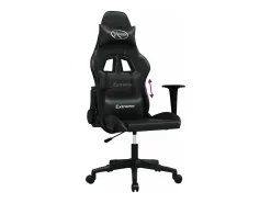 vidaxl Cadeira de gaming couro artificial^ Poltrona