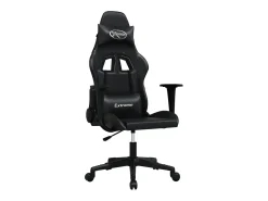 vidaxl Cadeira de gaming couro artificial^ Poltrona