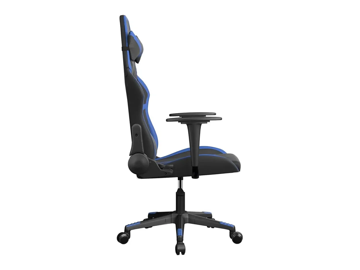 vidaxl Cadeira de gaming couro artificial preto e^ Poltrona