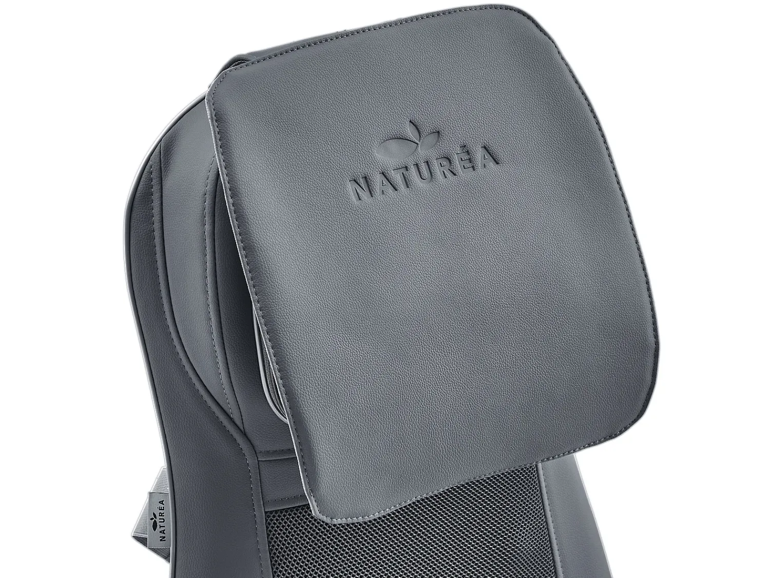 Poltrona|Vente-unique Cadeira de massagem em pele sintética, 3 modelos e intensidades de massagem preto - APASIA Cinzento
