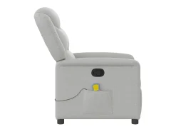 Poltrona| Cadeira de massagem reclinável tecido SHL291713 Cinzento