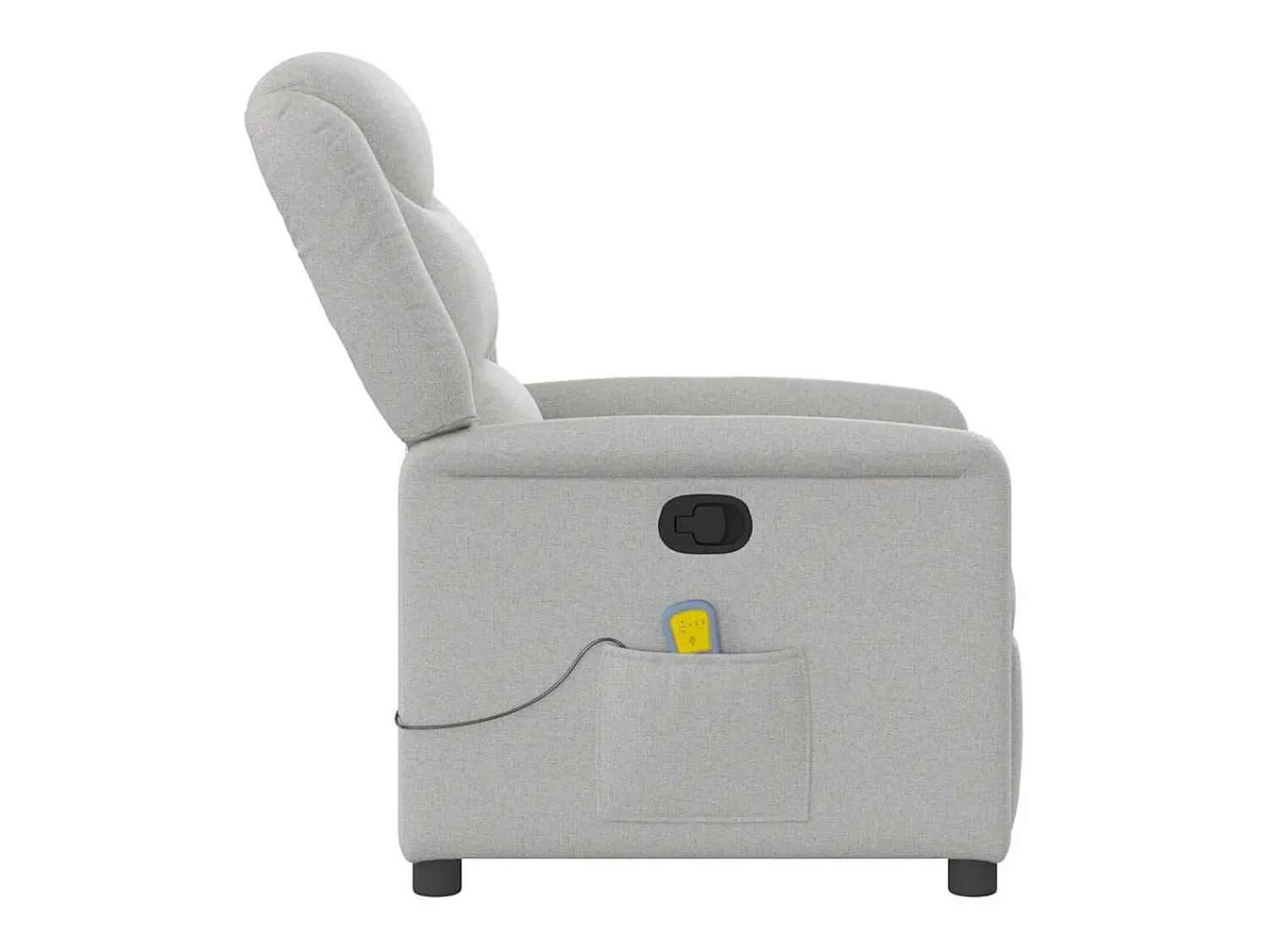 Poltrona| Cadeira de massagem reclinável tecido SHL291713 Cinzento