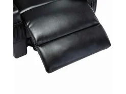 Poltrona|vidaxl Cadeira de massagem reclinável couro artificial Preto