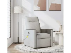 Clearance Cadeira de massagem reclinável tecido SHL223214 Cinzento