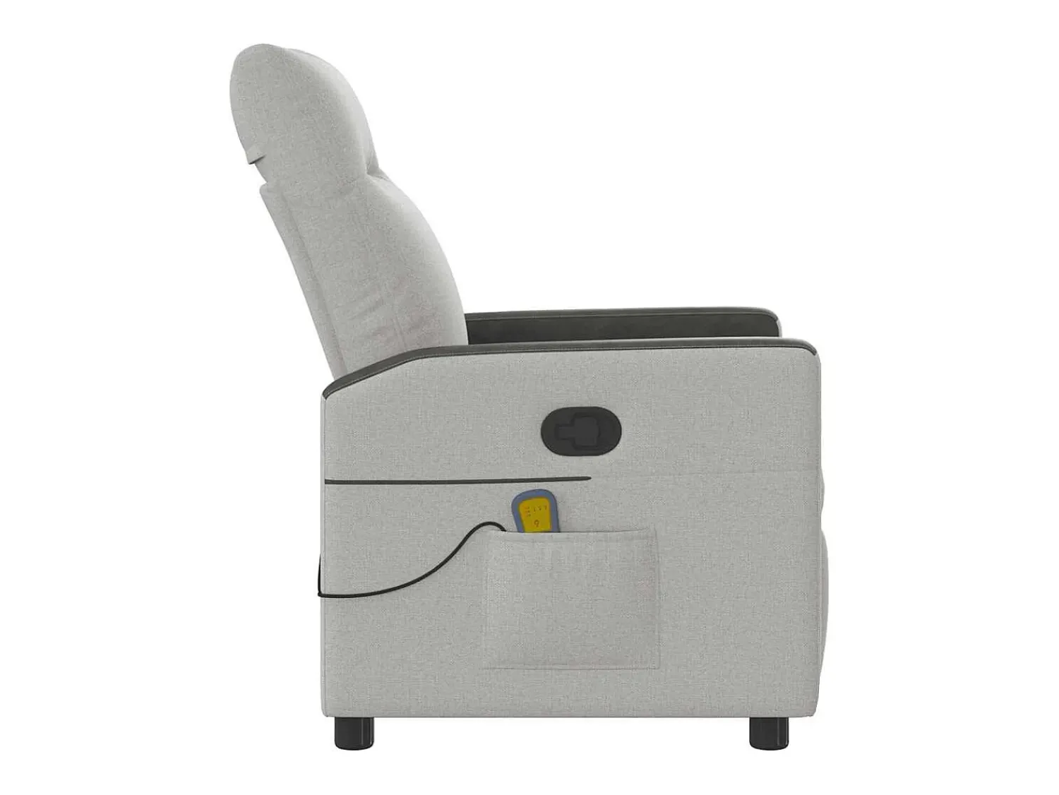 Clearance Cadeira de massagem reclinável tecido SHL223214 Cinzento