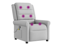 Poltrona* Cadeira de massagem reclinável tecido SHL758297 Cinzento