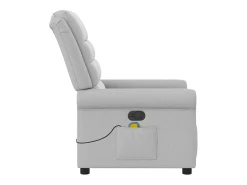 Poltrona* Cadeira de massagem reclinável tecido SHL758297 Cinzento