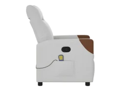 Poltrona| Cadeira de massagem reclinável tecido SHL39396 Cinzento