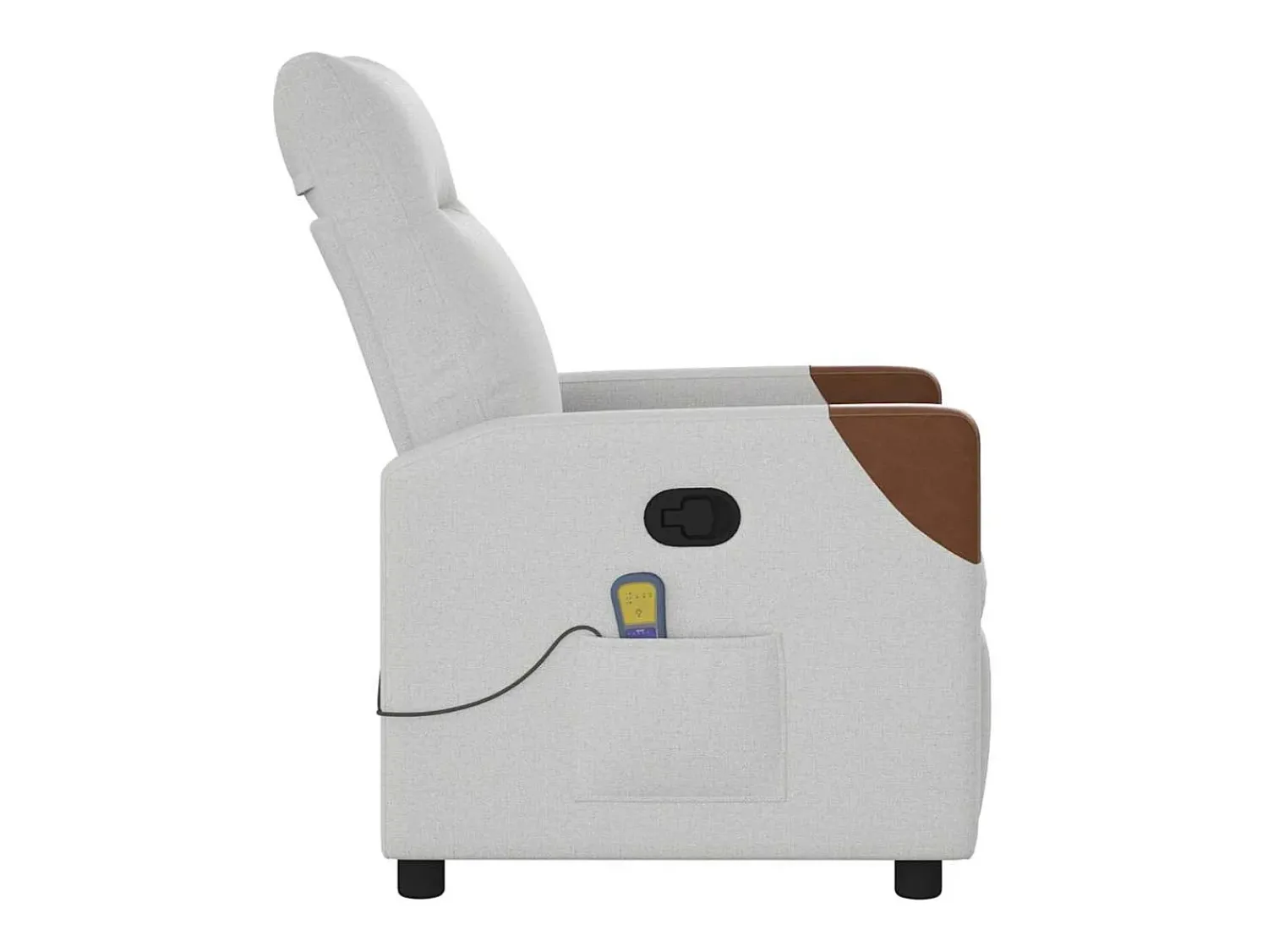 Poltrona| Cadeira de massagem reclinável tecido SHL39396 Cinzento