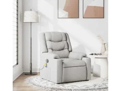 Poltrona* Cadeira de massagem reclinável tecido SHL152918 Cinzento