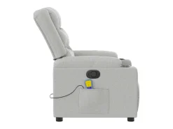 Poltrona* Cadeira de massagem reclinável tecido SHL152918 Cinzento