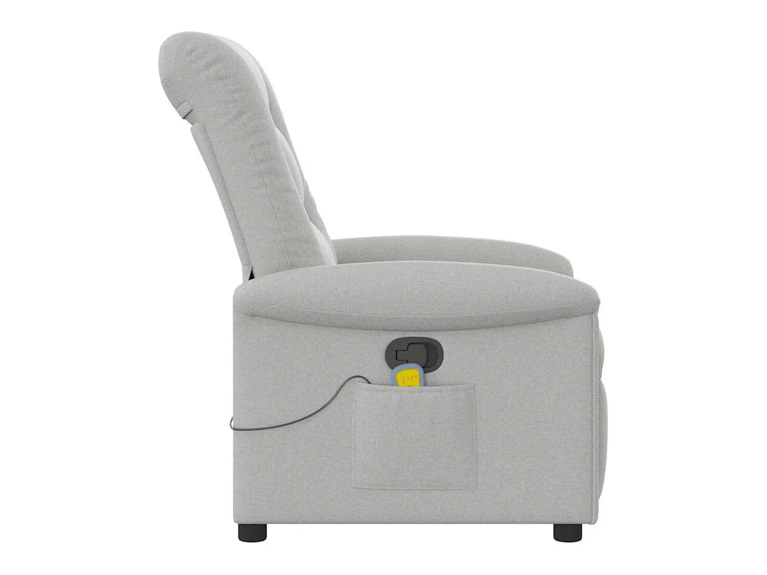 Poltrona| Cadeira de massagem reclinável tecido SHL433771 Cinzento