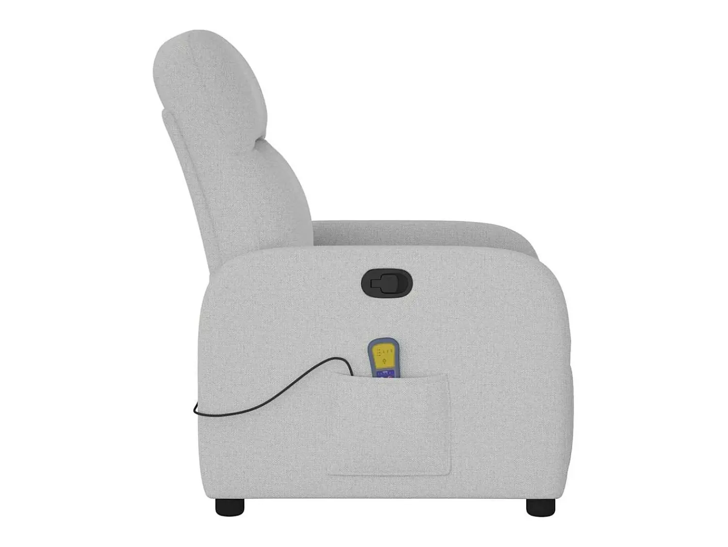 Poltrona* Cadeira de massagem reclinável tecido SHL24580 Cinzento